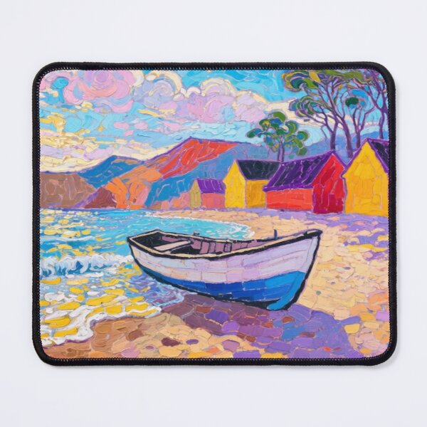 Item preview, salcombe estuary from south sands beach(watercolour + AI) designed and sold by artsmeow.