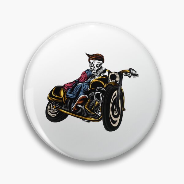 Item preview, Skeleton on a wild motorcycle. designed and sold by Joncasmiart.