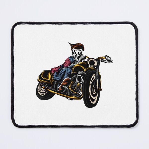 Item preview, Skeleton on a wild motorcycle. designed and sold by Joncasmiart.