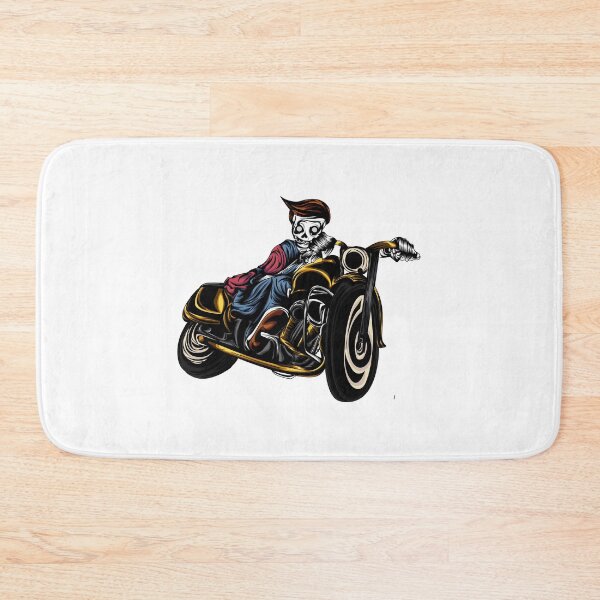 Item preview, Skeleton on a wild motorcycle. designed and sold by Joncasmiart.
