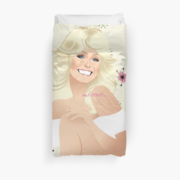 Retro Farrah Duvet Cover