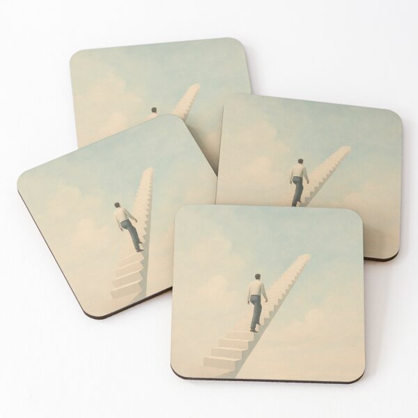 Item preview, Ocean Pool on the Road – Minimal Surreal Illustration designed and sold by PrometheusStyle.