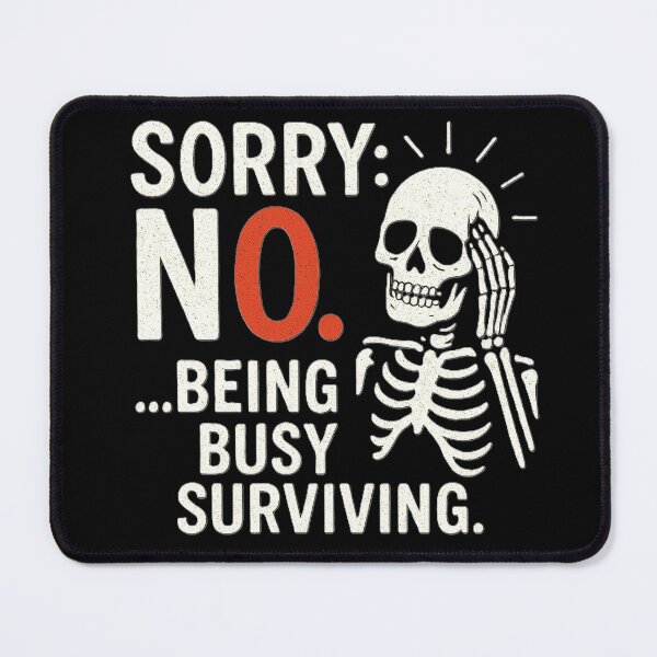 Item preview, Sorry NO. Being busy surviving. designed and sold by Statement-G.