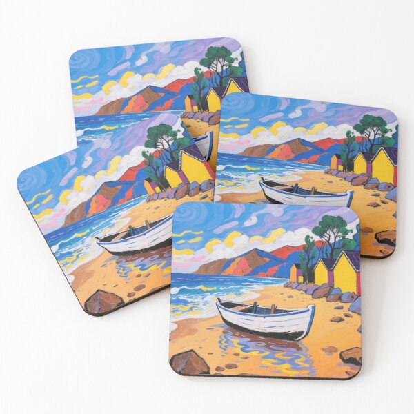 Item preview,  salcombe estuary from south sands beach4（watercolour + AI） designed and sold by artsmeow.