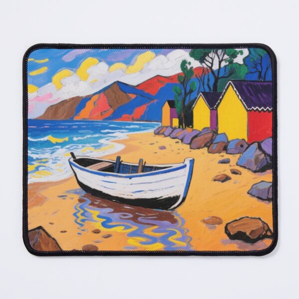 Item preview,  salcombe estuary from south sands beach4（watercolour + AI） designed and sold by artsmeow.
