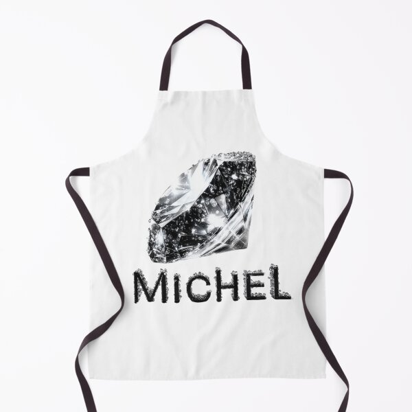 Item preview, Michel Name Art – Black Diamond & Crystal Typography Design designed and sold by VisionaryVeils.