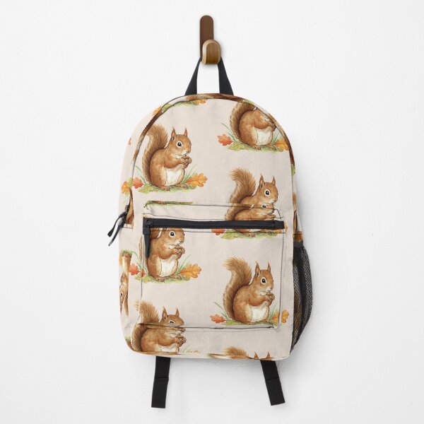 Item preview, The squirrel and his autumn treasure designed and sold by DakotaPoppin.