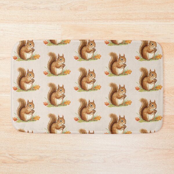 Item preview, The squirrel and his autumn treasure designed and sold by DakotaPoppin.