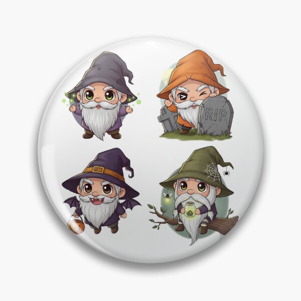 Item preview, Halloween Gnome | Whimsically Spooky and Festively Folkloric Graphic designed and sold by Tw1nsAIArt.