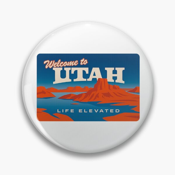 Item preview, Welcome to Utah – “Life Elevated” State Sign Desert Design designed and sold by ArtSpireWorks.