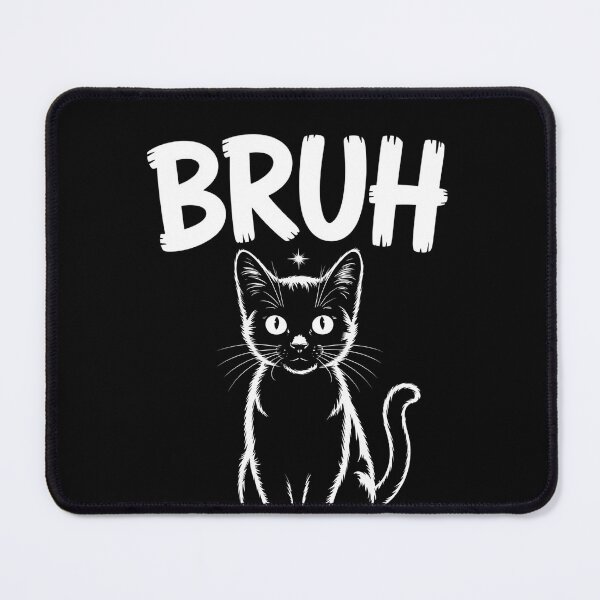 Item preview, Funny black bruh cat vibe designed and sold by PrintopiaHaven.