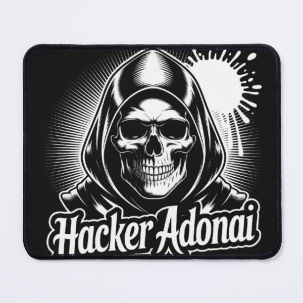 Item preview, Hacker Adonai – Hooded Skull Cyberpunk Hacker Design designed and sold by dortmond.