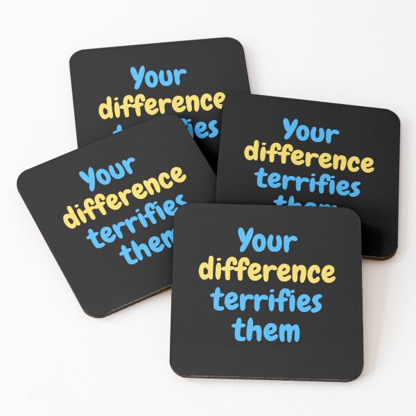Item preview, Your Difference Terrifies Them - Bold Empowerment Quote designed and sold by Tiatooty.