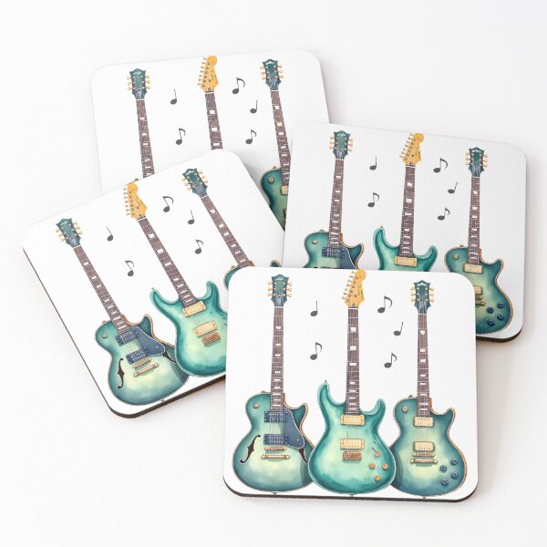 Item preview, Green Guitars for music lovers designed and sold by PeacefulD-signs.