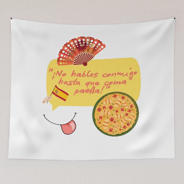 Item preview, > “Don’t talk to me until I eat paella!” – Funny phrase for Spanish food lovers designed and sold by Art by Safae.