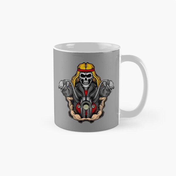 Item preview, Skeleton on vintage American motorcycle designed and sold by Joncasmiart.
