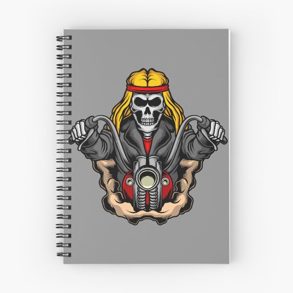 Item preview, Skeleton on vintage American motorcycle designed and sold by Joncasmiart.