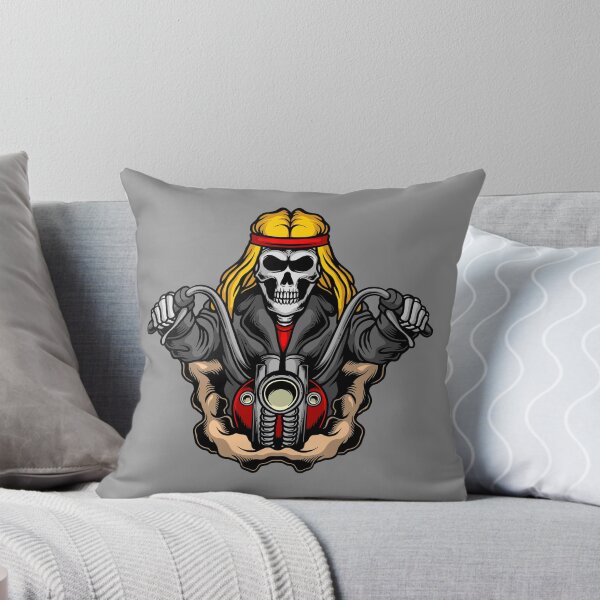 Item preview, Skeleton on vintage American motorcycle designed and sold by Joncasmiart.