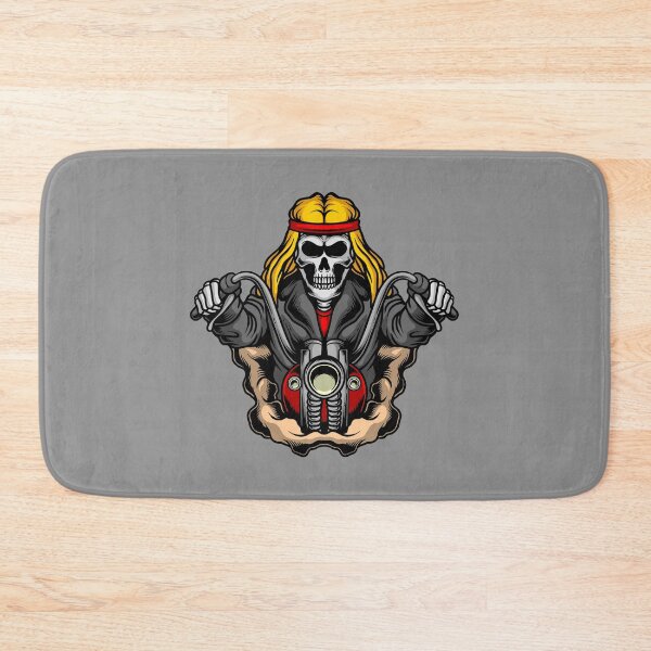 Item preview, Skeleton on vintage American motorcycle designed and sold by Joncasmiart.