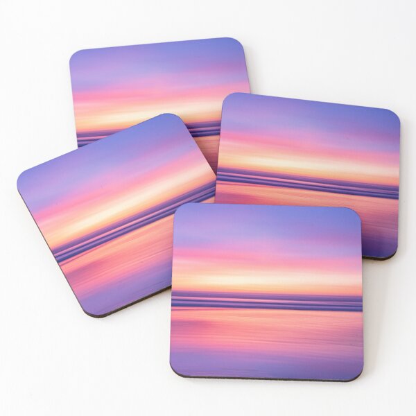 Item preview, Abstract Ocean Beach Sunset Seascape in Pink, Orange, Purple and Blue designed and sold by Wild Afterglow.