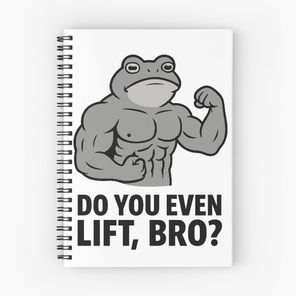 Item preview, Do You Even Lift, Bro? – Funny Buff Frog Gym Meme Design designed and sold by Enea Kelo.
