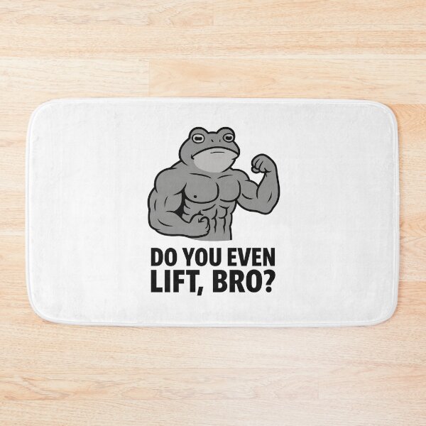 Item preview, Do You Even Lift, Bro? – Funny Buff Frog Gym Meme Design designed and sold by Enea Kelo.