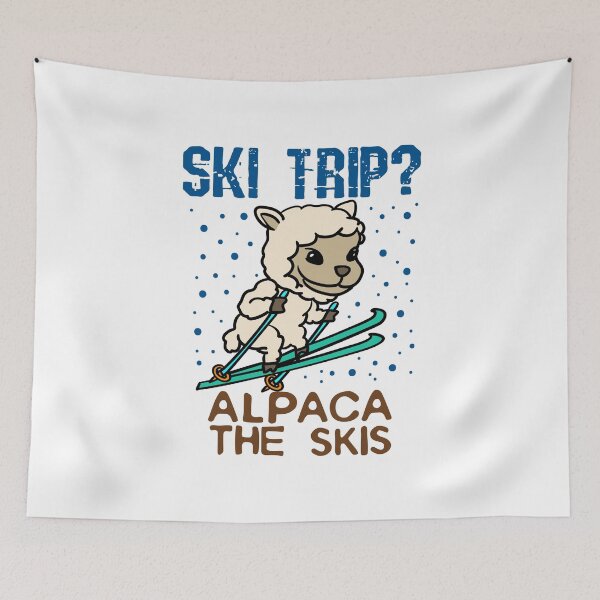 Item preview, Funny Skiing Alpaca Ski Trip designed and sold by jaygo.