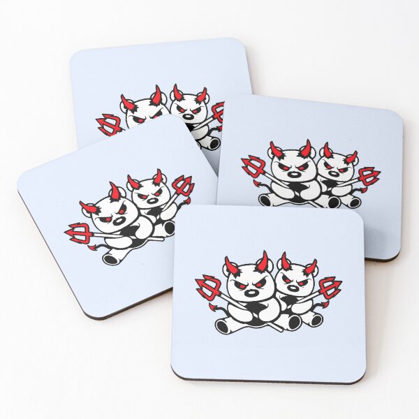 Item preview, 2 Bears Team Devil Hell Satan Evil Purgatory Naughty Friends designed and sold by shirt-o-mat.