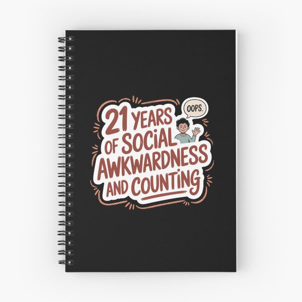 Item preview, 21 Years of Social Awkwardness and Counting designed and sold by theartfulaspie.