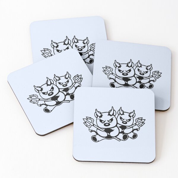 Item preview, 2 Bears Team Devil Hell Satan Evil Purgatory Naughty Friends designed and sold by shirt-o-mat.