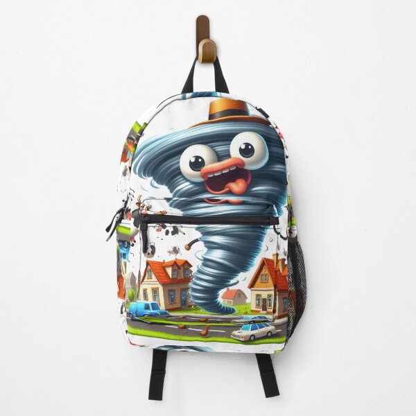 Item preview, tornado with eyes is pulling up animals and objects. designed and sold by freackly.