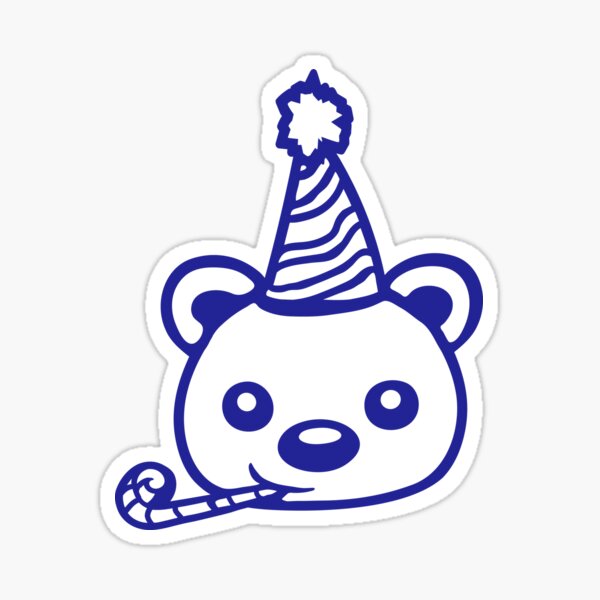 Item preview, Bear Happy Birthday Party Years Old Hat New Year Celebrating designed and sold by shirt-o-mat.