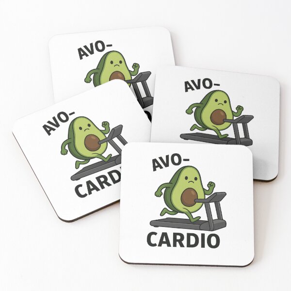 Item preview, Avo-Cardio – Funny Running Avocado Fitness Pun Design designed and sold by Enea Kelo.