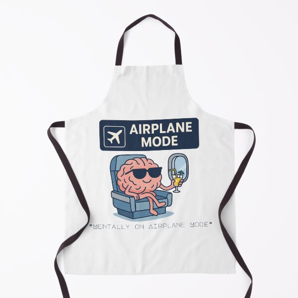 Item preview, Mentally on Airplane Mode – Funny Brain Vacation Design designed and sold by Flash Stop.