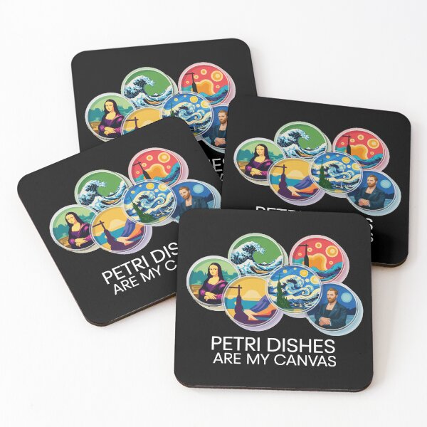 Item preview, Petri dishes are my canvas, funny art and microbiology designed and sold by NoetherSym.