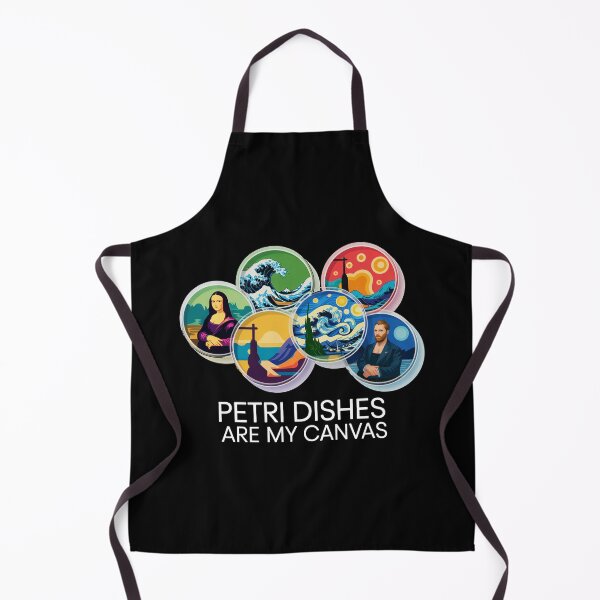Item preview, Petri dishes are my canvas, funny art and microbiology designed and sold by NoetherSym.