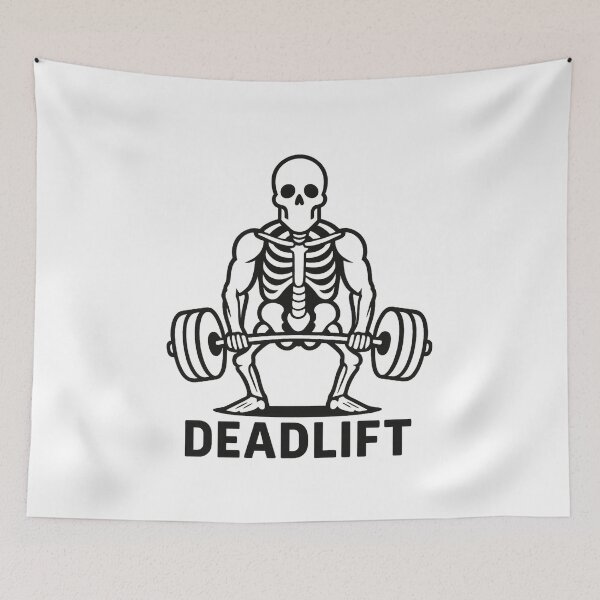 Item preview, Deadlift Skeleton – Funny Halloween Gym Workout Pun designed and sold by Enea Kelo.