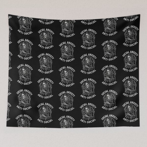 Item preview, Social Anxiety Anti-Social Grim Reaper designed and sold by tronictees.