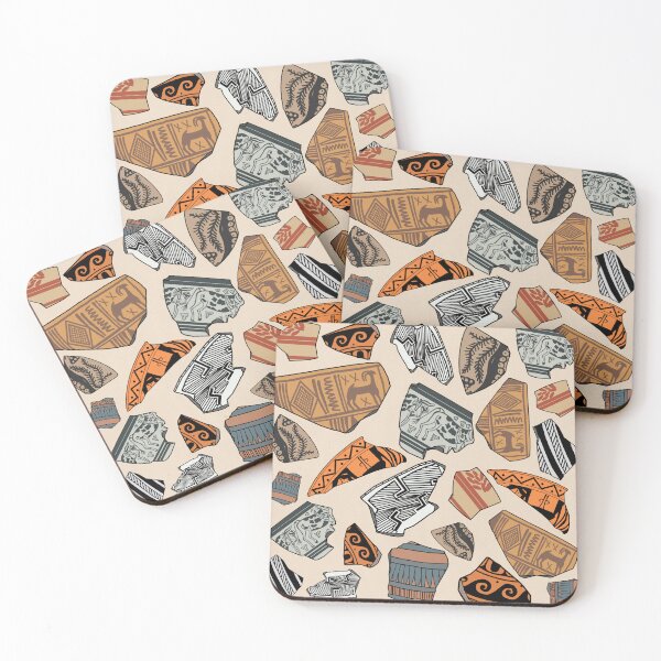 Item preview, Repeating Pretty Pottery Fragments  designed and sold by Trowel-Tales.