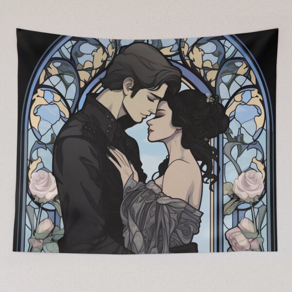 Item preview, Gothic Stained Glass Couple | Romance  designed and sold by Radiant-Art.