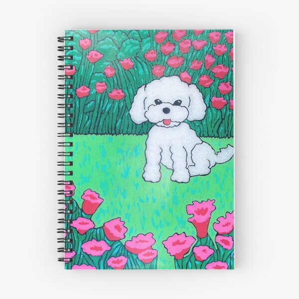 Item preview, Bichon in a Garden designed and sold by jjfan.