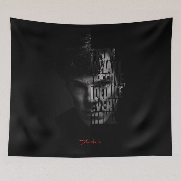 Item preview, Sherlock – Iconic Quote Minimalist Poster designed and sold by Enea Kelo.
