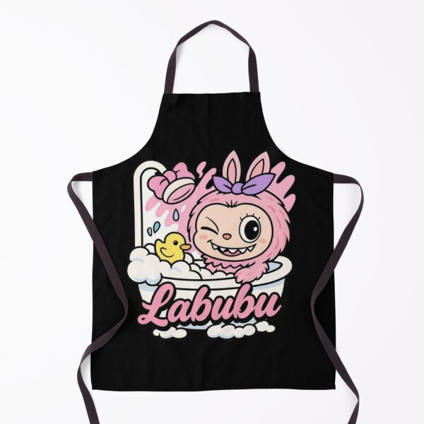 Item preview, Labubu Bath Time – Cute & Funny Bubble Design designed and sold by MeowLoka ⭐⭐⭐⭐.