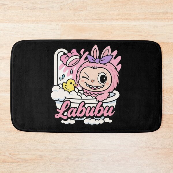 Item preview, Labubu Bath Time – Cute & Funny Bubble Design designed and sold by MeowLoka ⭐⭐⭐⭐.