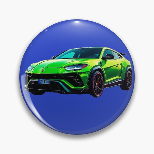 Item preview, Lamborghini Urus – Green Cartoon Retro Style designed and sold by BK-Fishing.