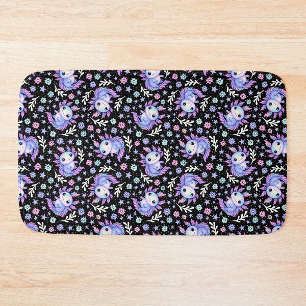 Item preview, Axolotls in Black designed and sold by KrisInStitches.