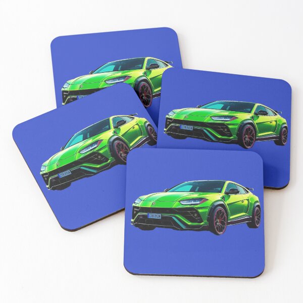 Item preview, Lamborghini Urus – Green Cartoon Retro Style designed and sold by BK-Fishing.