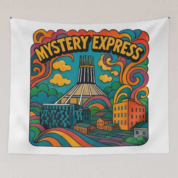 Item preview, Mystery Express: Psychedelic Cityscape designed and sold by Kray80.