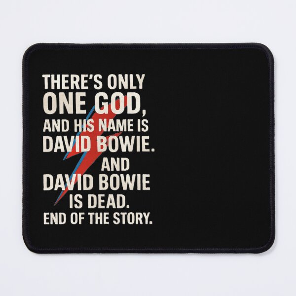 Aperçu de l'œuvre Il n'y a que Dieu. Et son nom est David Bowie ! créée et vendue par Statement-G.