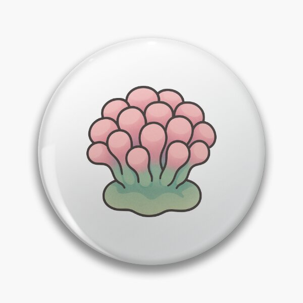 Item preview, Frogspawn Coral Illustration – Pastel Pink and Green Euphyllia Marine Reef Art designed and sold by Vendeloc.